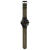 Swatch Armbanduhr mit schwarzem Chronographengehäuse und khakifarbenem Textilarmband