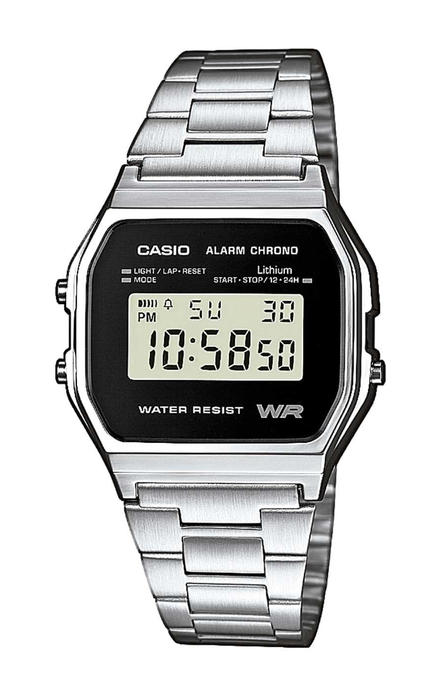 Montre Casio Vintage A158WEA-1EF • Design rétro emblématique • Bracelet en acier inoxydable
