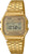 Montre numérique Casio Vintage dorée avec bracelet en métal et écran LCD.