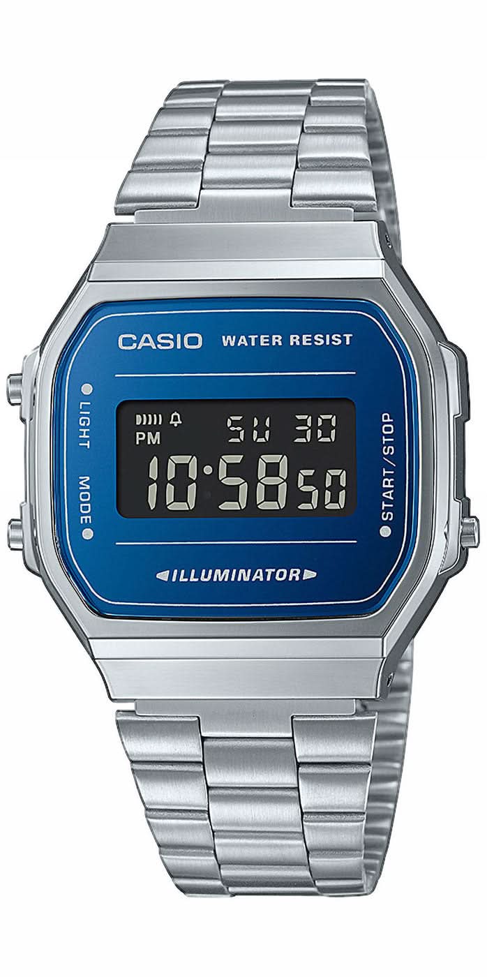 Montre Casio Vintage A168WEM-2BEF • Design rétro culte • Cadran chatoyant