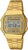 Montre Casio Vintage dorée avec bracelet en métal et affichage numérique, boîtier carré