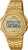 Casio Montre numérique vintage avec bracelet en métal doré et cadran rond, WR