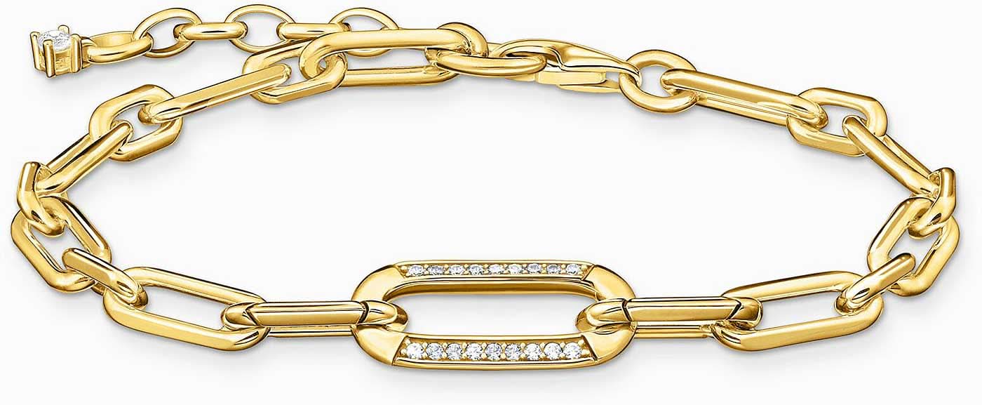 Bracelet jonc avec élément ancre serti de pierres - Thomas Sabo Modèle : A2032-414-14