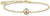 Bracelet doré avec pendentif Peace et pierres multicolores