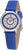Montre éducative pour enfants Atrium avec bracelet en cuir bleu et cadran éducatif rond bleu