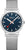 Montre unisexe avec cadran bleu, bracelet milanais en acier inoxydable argenté