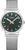 Montre unisexe Mondaine avec cadran vert forêt, bracelet en métal et boucle ardillon