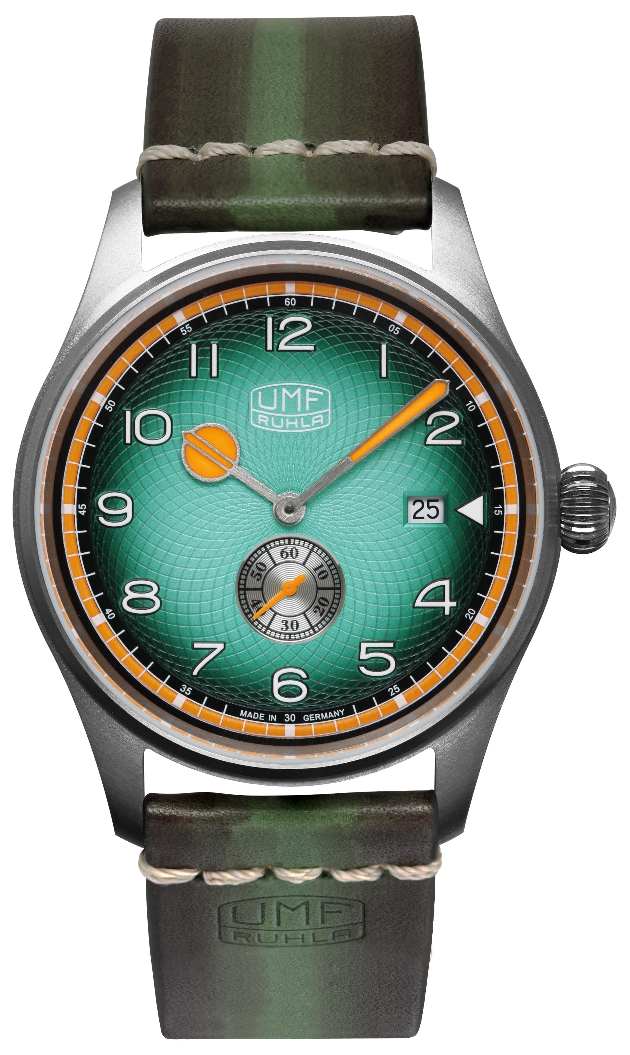 Montre homme UMF Ruhla 1134-4 • Fabriquée en Allemagne • Verre saphir