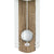 Pendel-Wanduhr mit Holzgehäuse, rundem Ziffernblatt und Metall-Pendelregler