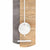 Horloge murale en bois avec pendule blanche et tige de pendule blanche