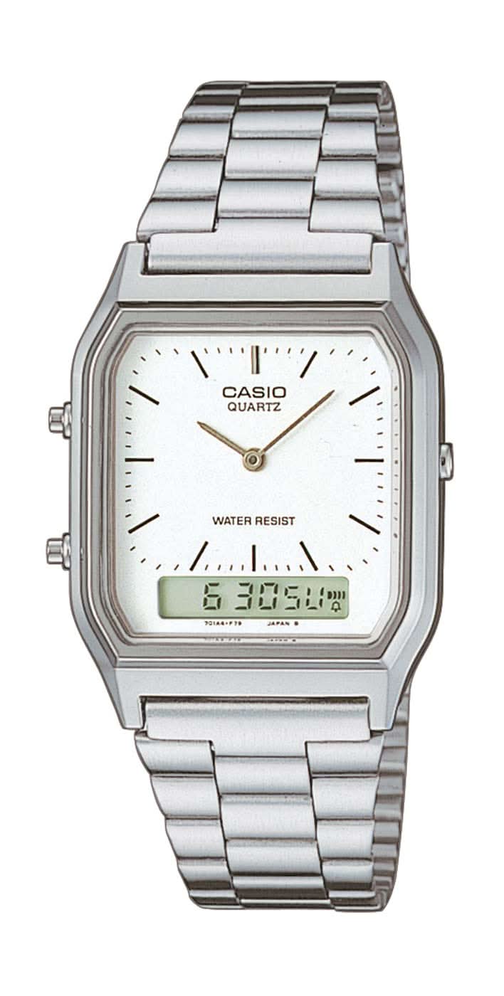 Casio Vintage AQ-230A-1DMQYES • Design rétro culte • Double fuseau horaire