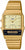 Casio-Uhr mit goldfarbenem Metallarmband, analogem Zifferblatt und Digitalanzeige