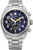 Montre Citizen pour homme avec cadran bleu, look chronographe et bracelet en acier inoxydable