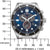 Montre Citizen pour homme avec cadran bleu, sous-cadrans chronographes et bracelet en métal