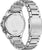 Fond de montre pour homme en acier avec gravure et bracelet à maillons.
