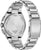 Bracelet de montre pour homme en acier inoxydable au dos avec inscription et bracelet à maillons.