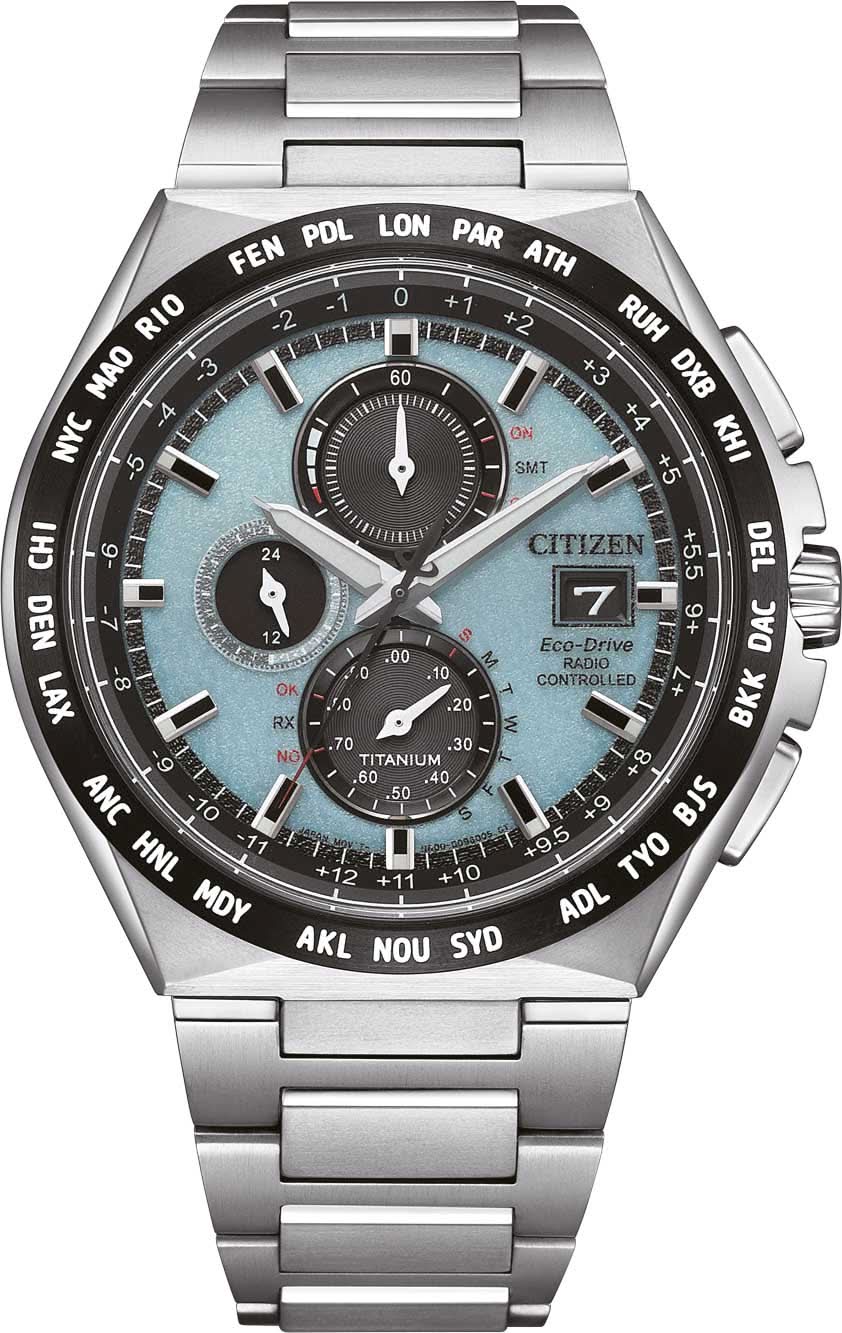 Montre Citizen Super Titanium AT8238-84M pour homme • Eco-Drive Solaire • Radio-pilotée