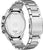 Bracelet de montre pour homme, fond de boîtier en acier inoxydable argenté et bracelet en métal