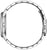 Montre bracelet pour homme Citizen, vue de côté, avec couronne et bracelet à maillons en acier inoxydable