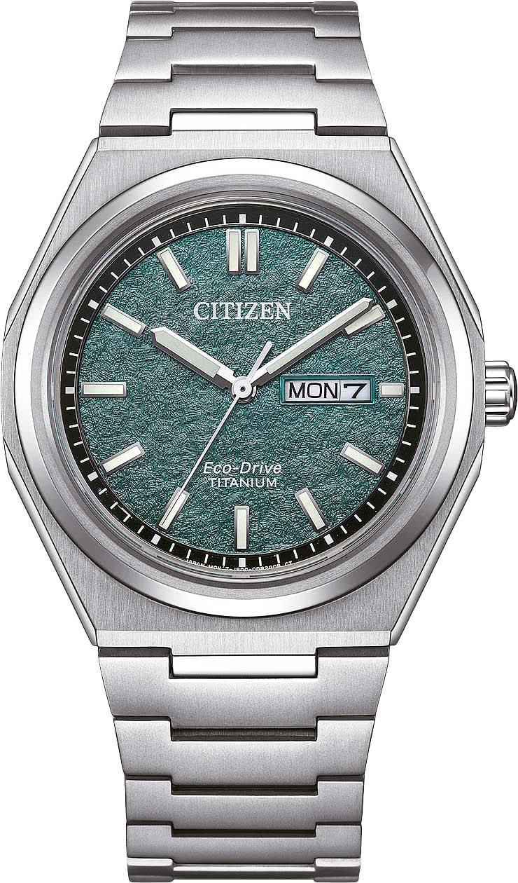 Montre Citizen Super Titanium AW0130-85XC pour homme • Eco-Drive • Titane