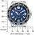 Montre homme avec cadran bleu, lunette en acier inoxydable et Eco-Drive