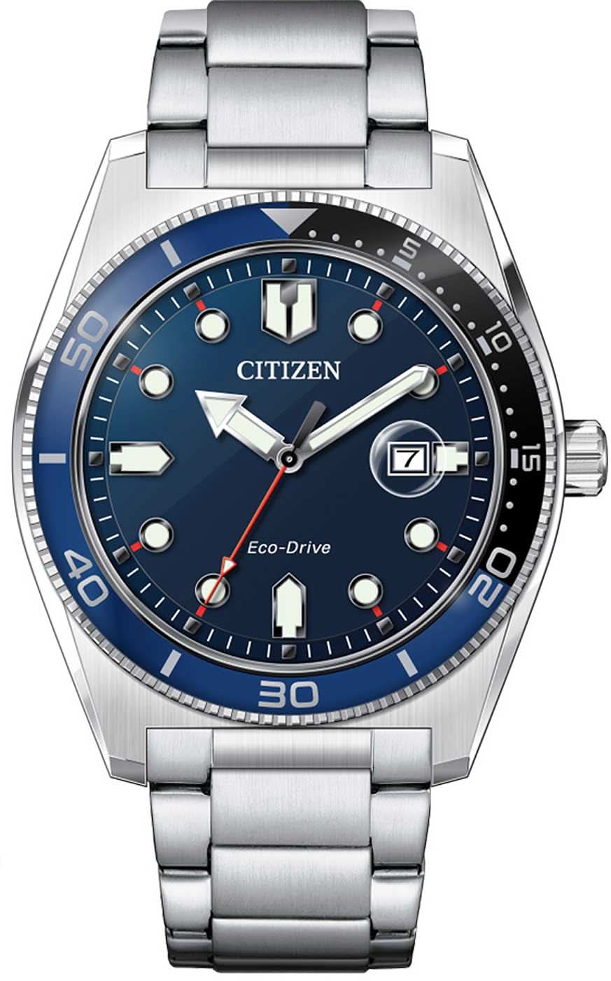Montre Citizen Eco-Drive AW1761-89L pour homme • Alimentation solaire écologique • Étanche 10 bars