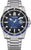 Citizen Herrenarmbanduhr mit blauem Zifferblatt, schwarzer Lünette und Edelstahlarmband