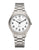 Montre-bracelet avec cadran blanc, boîtier en titane et bracelet en métal