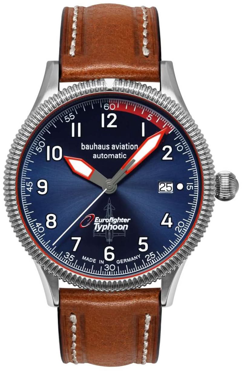 Montre homme Bauhaus Aviation 2556-3 • Mouvement automatique SW 200 • Verre saphir