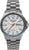 Montre homme avec bracelet en titane, cadran bleu, aiguilles rouges et affichage de la date