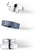 Charm en acier inoxydable avec anneau bleu et gravure "Believe" sur le bord