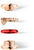 Vue détaillée du charme en acier inoxydable : bague plaquée or rose, compartiment intérieur rouge et détail en forme de cœur
