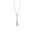 Collier avec pendentif goutte fine, oxydes de zirconium pavés sur l'élément de bijou