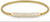 BERING bracelet en acier inoxydable avec maille milanaise et plaque de cristaux scintillants, couleur or