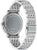 Bracelet de montre pour homme avec bracelet et fond de boîtier en acier inoxydable, profil rond