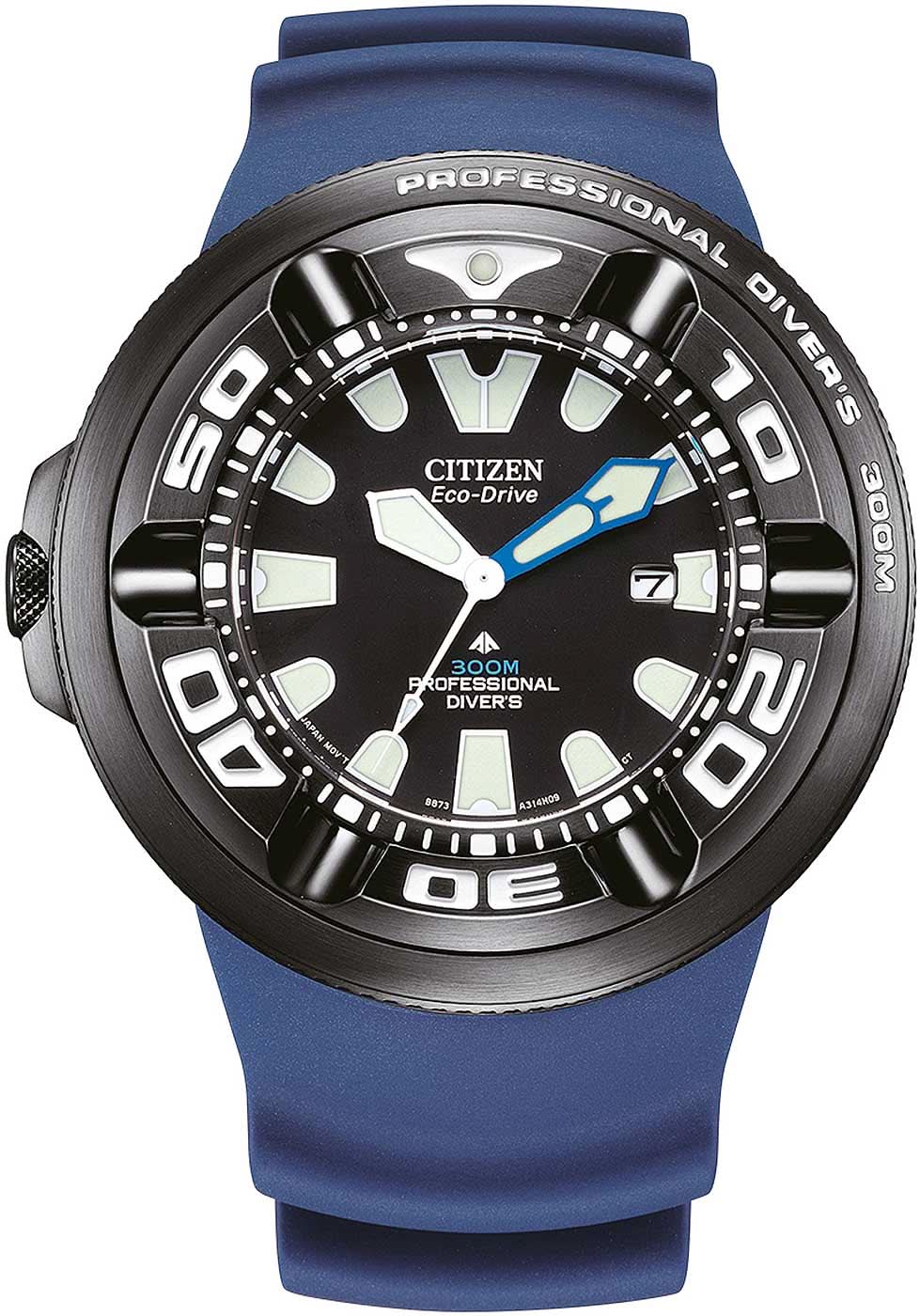 Citizen Promaster BJ8055-04E Montre Homme • Plongeuse Professionnelle 30 bars • Eco-Drive