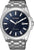 Montre Citizen pour homme avec cadran bleu foncé et bracelet en acier inoxydable argenté