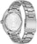 Bracelet de montre pour homme, fond, bracelet en métal argenté avec inscription sur le boîtier