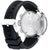 Fond de boîtier en acier inoxydable argenté pour montre homme Citizen avec bracelet en caoutchouc noir