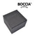 Boîte à bijoux Boccia Titanium, emballage gris avec logo