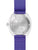 Bulova Herrenarmbanduhr Rückdeckel mit Gravur und violettem Stoffarmband