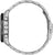 Herrenarmbanduhr Rückseite mit silbernem Metallgehäuse und Gliederarmband