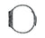Montre pour homme de côté, bracelet en métal noir avec maillons