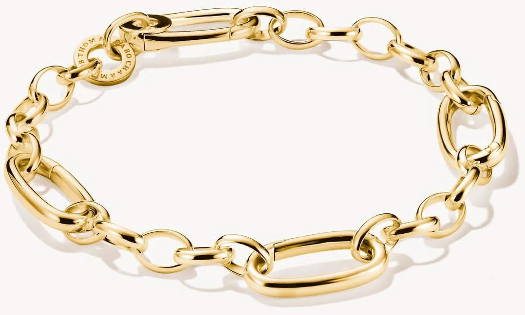 Bracelet Charm Thomas Sabo Plaqué Or - Modèle : C1203-413-39-L17