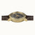 Ingersoll Automatik-Armbanduhr von schräg oben, sichtbares Werk, goldenes Gehäuse
