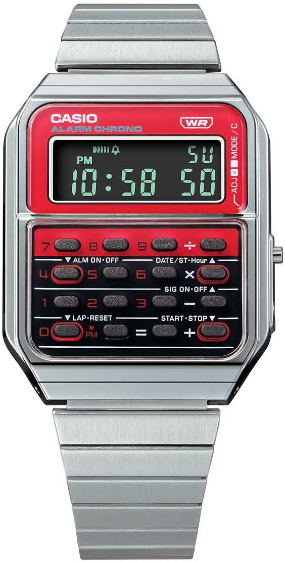 Casio Vintage CA-500WE-4BEF Montre • Design Rétro Iconique • Calculatrice Intégrée