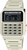 Casio Montre numérique vintage avec bracelet en plastique beige et écran LCD, boutons