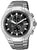 Montre Citizen pour homme avec bracelet en acier inoxydable, cadran noir et look chronographe