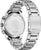 Montre homme en acier inoxydable avec fond de boîtier visible et bracelet en métal