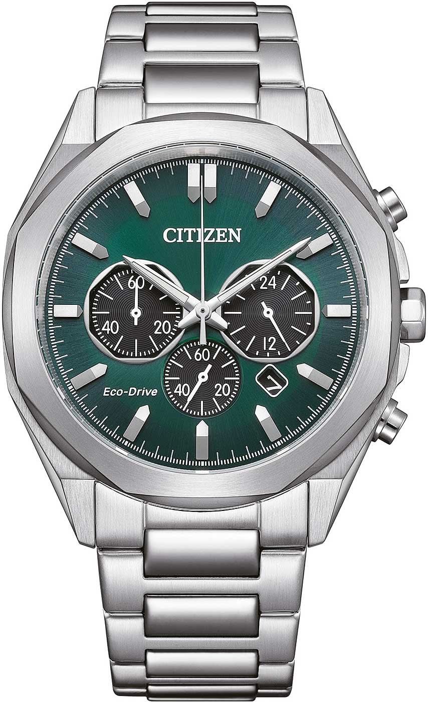 Montre Citizen CA4590-81X pour homme • Eco-Drive • Cadran vert